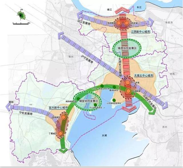 京沪高铁等多条高流量铁路线,其中,地铁1号线使得惠山新城与无锡主